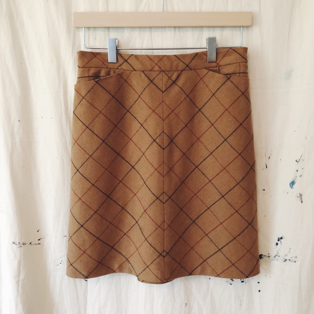 ❌ SOLD || Gap Plaid Wool Skirt